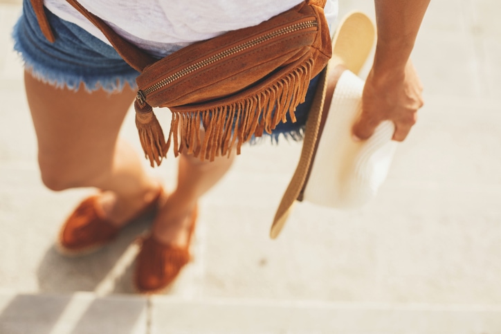 Fringe purse