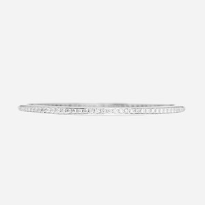 product image of ROBERTO COIN 18K White Gold Diamond Bangle Bracelet