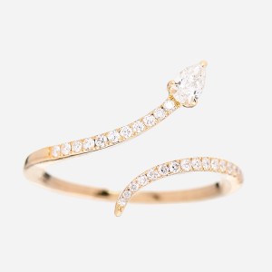 product image of MESSIKA 18K Yellow Gold Diamond Snake Skinny Ring