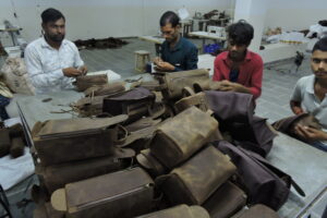 Leather products manufacturing factory