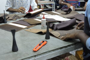 Leather products manufacturing factory